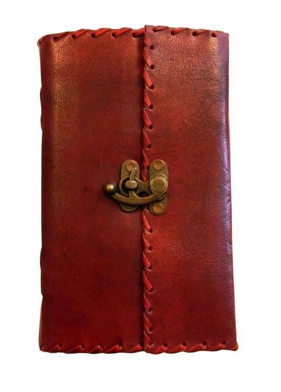 Leather Journal with  Metal Lock